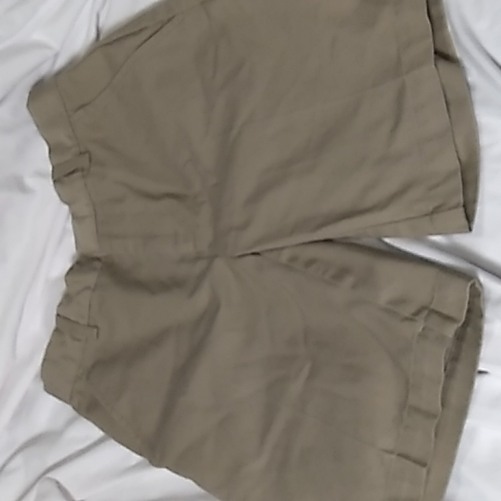 Boys Universal School Uniform in Tan size 7 Flat Front front & back pockets
